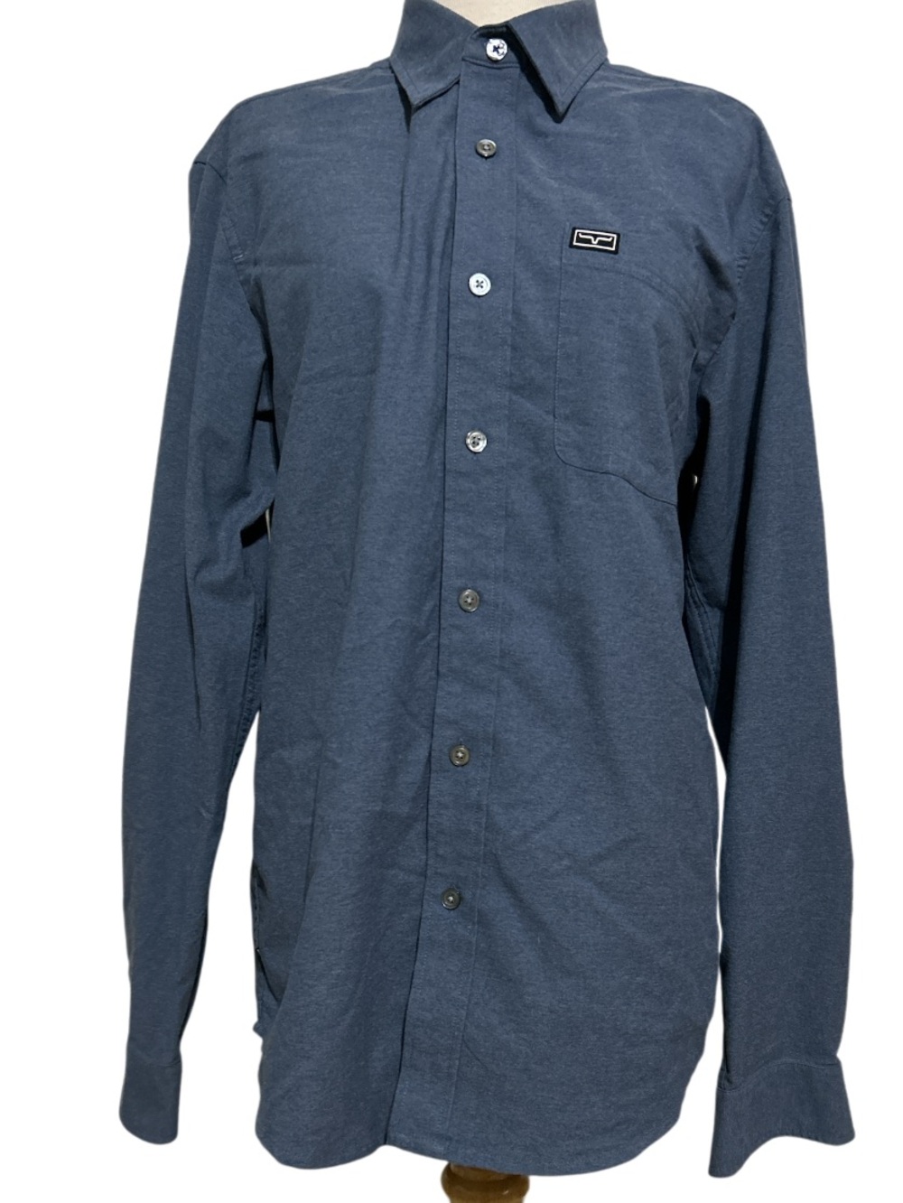 Kimes Ranch Men's Linville Long Sleeve Shirt Size M Blue